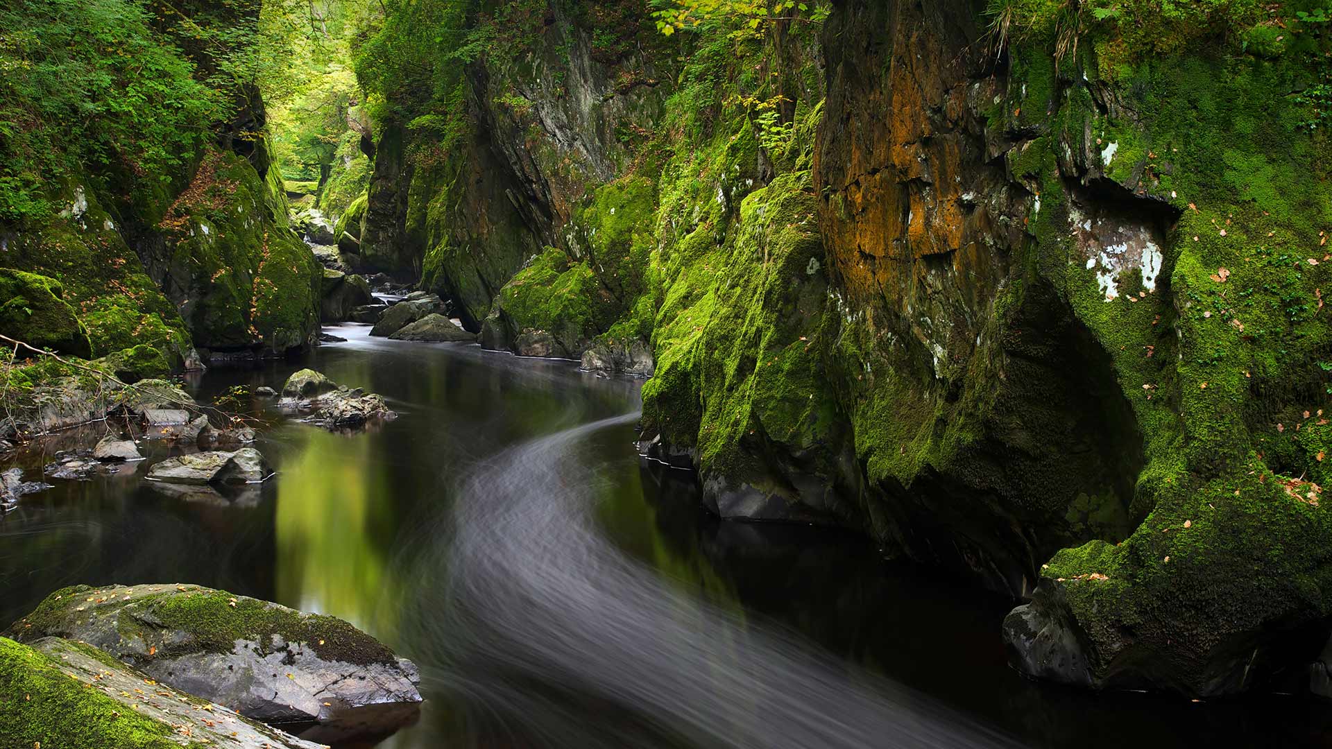 必应壁纸:贝图瑟科伊德的Fairy Glen，英国威尔士 (© Robert Harding World Imagery/Offset by Shutterstock)