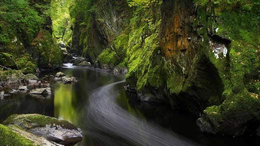 贝图瑟科伊德的Fairy Glen，英国威尔士 (© Robert Harding World Imagery/Offset by Shutterstock)_必应壁纸